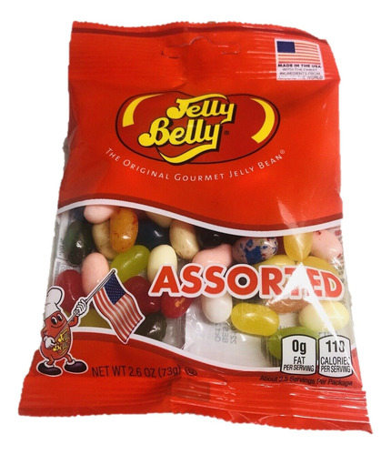 Dulces Gominolas Jelly Belly Assorted 20 Sabores 73g Import.