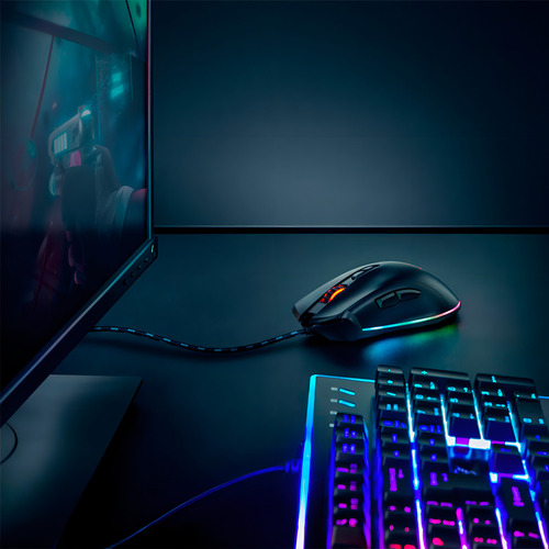 Mouse Rgb Trust Gxt 900 Qudos Color Negro
