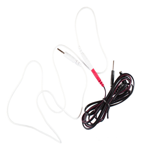 SensaMed - Extensión Para Cable Electrodos Parches Pads Pads Cola De Ratón 80cm Tens Color Blanco