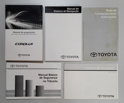 Manual Do Proprietário Toyota Corolla 2013 - Id. Em Branco (Usado)