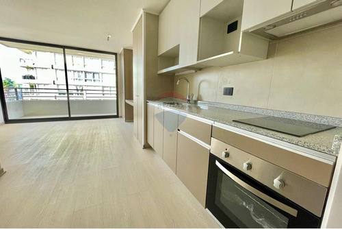 Estudio Nuevo Con Amplio Balcón En Ñuñoa, Piso 4