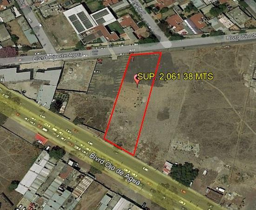 Renta Terreno Comercial En Ojo De Agua Sup. 2,061.38 Mts