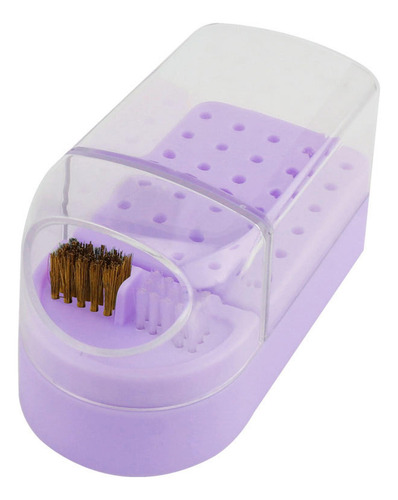 Soporte Para Brocas De Uñas, Uso En Salón De Púrpura