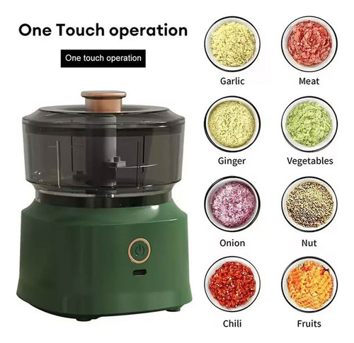 Triturador De Alho Mini Moedor Elétrico De Carne