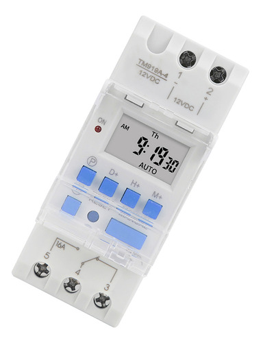 Interruptor Temporizador Semanal Lcd De 12 V Dc 16 A Con Con