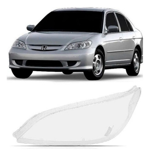 Lente De Farol Honda Civic 2004 2005 2006 Par Novo