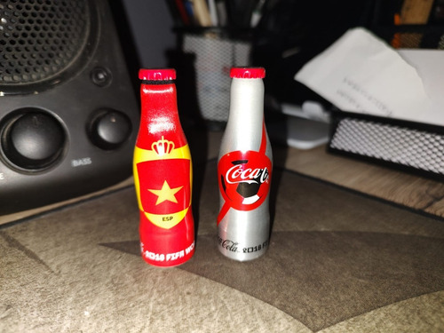 2 Botellas Mini Mundialistas Mcdonalds Coca Cola Nuevas
