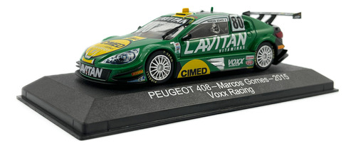 Miniatura Stock Car Peugeot 408 Marcos Gomes 2015 Ed 2 Cor Verde