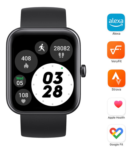 Pack 2 Smartwatch Live Mini 206 40mm Black Lhotse