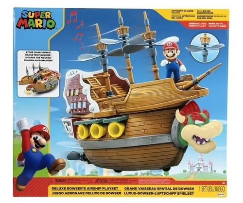 Nave De Bowser Super Barco Mario Bros Nintendo Original