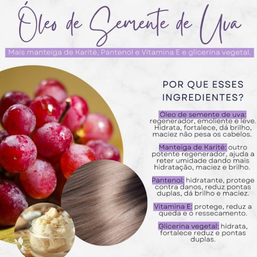 Kit Trio Semente Uva Shampoo Condicionador Máscara Inspirale