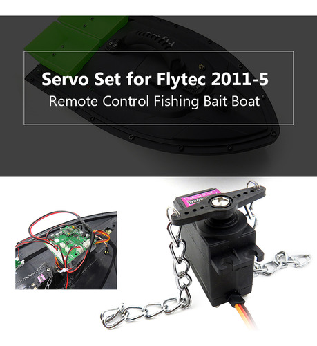 Juego De Servos Rc Boat Servo Boat Flytec 2011-5 Para Contro