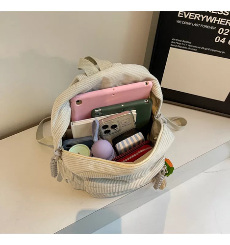 Mochila Mini De Pana Moderna Para Mujer Sencilla