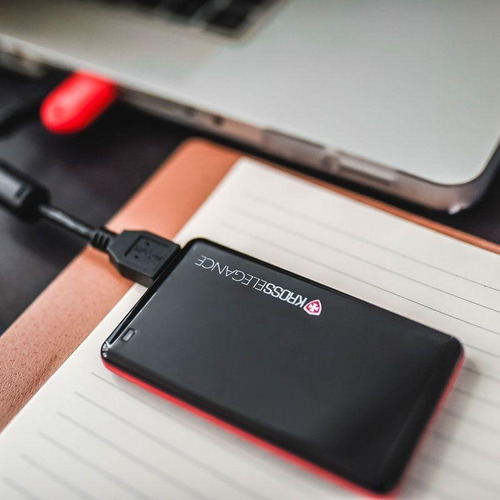 Imagem 2 de 4 de Ssd Externo Slim 128gb Usb 3.1 Kross Elegance Preto