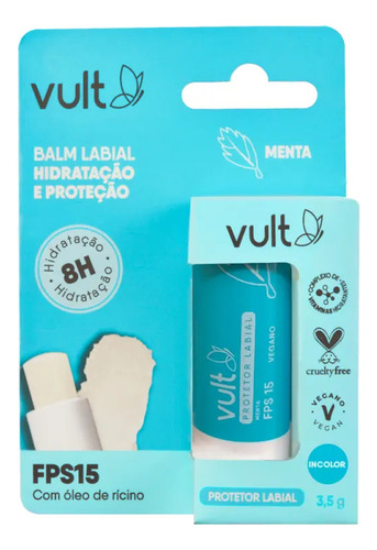 Balm Protetor Labial Fps15 Menta Vult 3,5 G