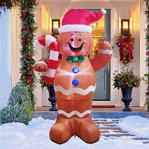 Popular Pan De Jengibre Inflable Navideño De 1,5 M