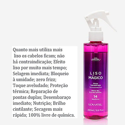 Kit Lowell Keeping Liss Liso Mágico Full (4 Produtos) 2001