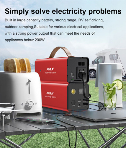 For 220v Fuente Alimentación Emergencia Portátil Gran