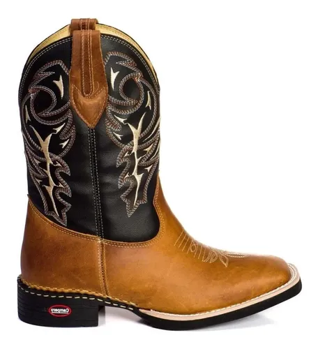 Botas texana masculina bico quadrado sales