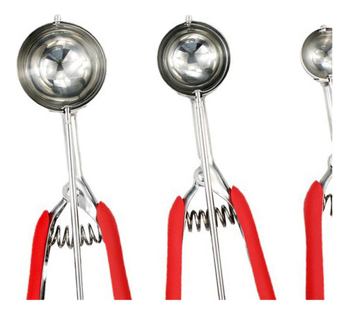 Spoon De De Acero Inoxidable 3x, Bola De Melón Cargada De
