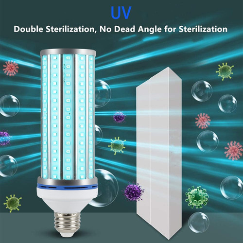 Imagen 6 de 12 de 2x Lámpara Germicida Uv 100w E27 Luz De Esterilización