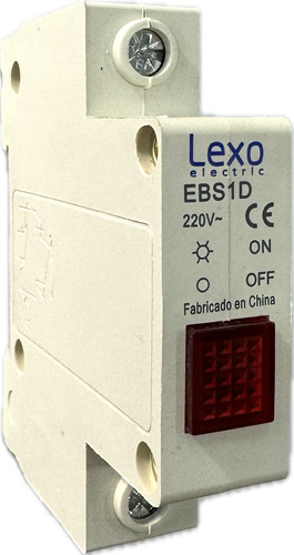 Luz Piloto Led Roja Para Riel Din 35mm 220v - Lexo