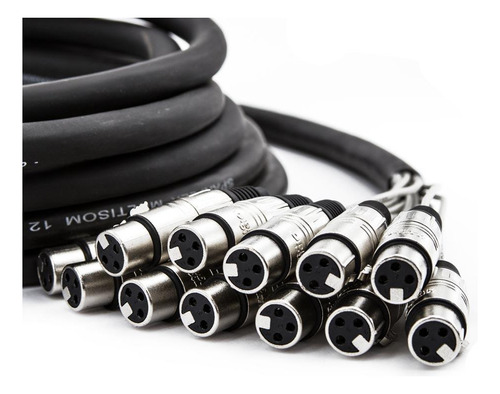 Multicabos Xlr 12 Vias Santo Angelo - 20 Mt