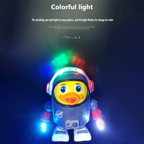 Robot Pato Astronauta Espacial Musical Bailarín Electrico