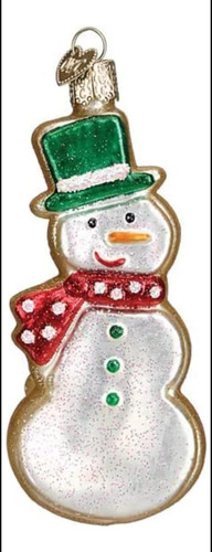 Old World Christmas Snow Man De Nieve Azúcar Galletas De Vid