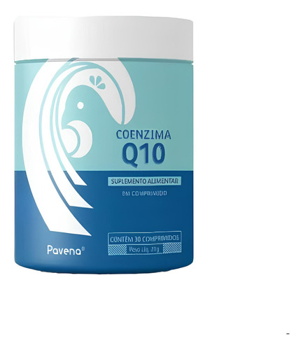 Suplemento Em Comprimidos Pavena Coenzima Q10 Em Pote De 21g 30 Un