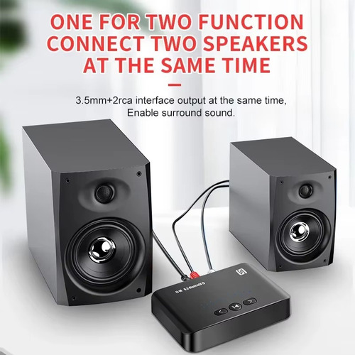 Receptor Bluetooth 5.0 De 15 M, Nfc, Conector Aux De 3,5 Mm,