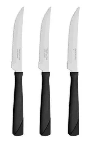 Juego Set X3 Cuchillos Tramontina Chef Cocina Carne Nygma