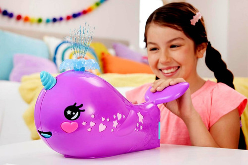 Conjunto Cenário Barco Narval Baleia - Interno Cruzeiro Possui Dois Andares Tobogã Piscina Elevador Pista De Dança Demais Áreas - Com Micro Boneca Polly Pocket E Mini Acessórios - Mattel Brinquedos