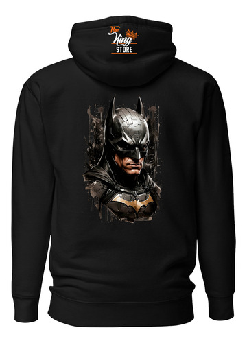 Poleron Con Cierre + Botella, Batman, Caballero De La Noche, Dc Comics, Superhéroe, Dtf, Full Color, Xxxl