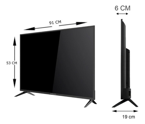 Pantalla Smart Tv Qtouch 40 Led Qn4023 Android Fhd 1920px