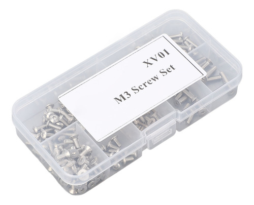 Juego De Tornillos M3, Kit Surtido De 103 Piezas De Acero In