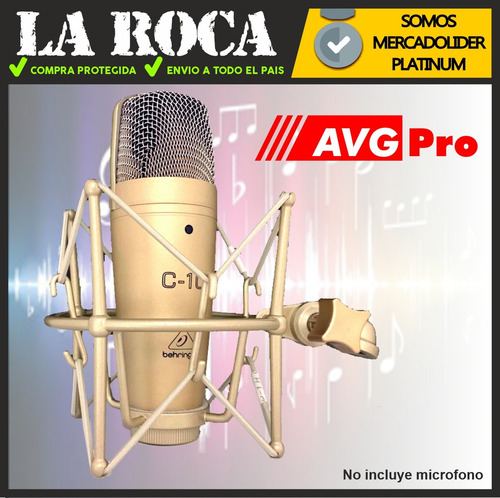 Imagen 7 de 10 de Araña Shockmount Soporte Para Microfono Condenser Cuotas