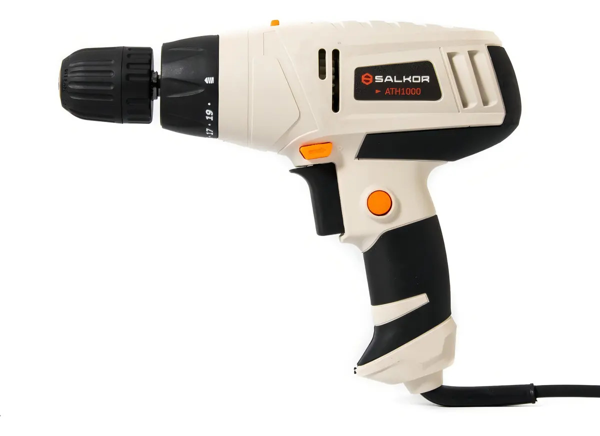 Taladro Atornillador 320w Mandril Autoajustable 10mm Salkor Color Marrón Claro Frecuencia 50 Crema