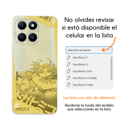 Funda Para Honor Himiko Toga Liga De Villanos Frente De Liberación Paranormal My Hero Academia Boku No Hero Anime Twice