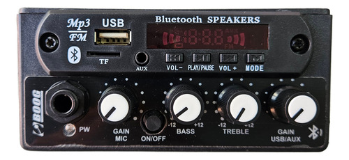 Mixer 12v Com Bluetooth Usb Microfone Entrada P10 Cartao Sd