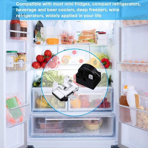 Relé Launcher Qp2-4.7 Ptc De 1 Pin Para Refrigerador Y