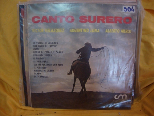 Vinilo Velazquez Luna Merlo Canto Surero O F1