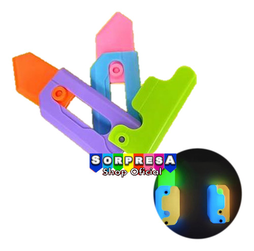 24 Cuchillo Tiktok Carrot Navaja Knife Fidget Juguete Piñata