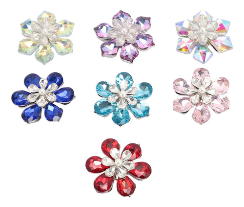 Decoraciones Con Diamantes De Imitación, 7 Unidades, Con Par
