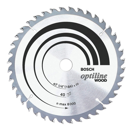 Disco Hoja De Sierra Circular 7 1/4  24 Dientes 184mm Bosch