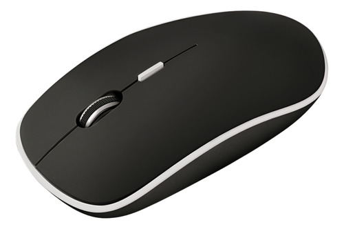 Mouse Sem Fio Click Silencioso Ergonômico 1600 Dpi 4 Botões Cor Preto
