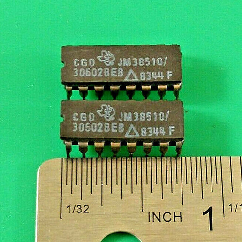 Lot Of 2 Texas Instruments Jm38510/30602beb  4-bit 16pin Eeo