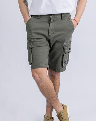 Short Bermuda Cargo Hombre Ufo Simón Verde Oferta