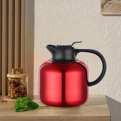 Jarra De Café De Acero Inoxidable, Olla Aislada De 2 Rojo