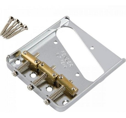 Ponte Fender 3 Parafusos Telecaster Vintage Chrome +